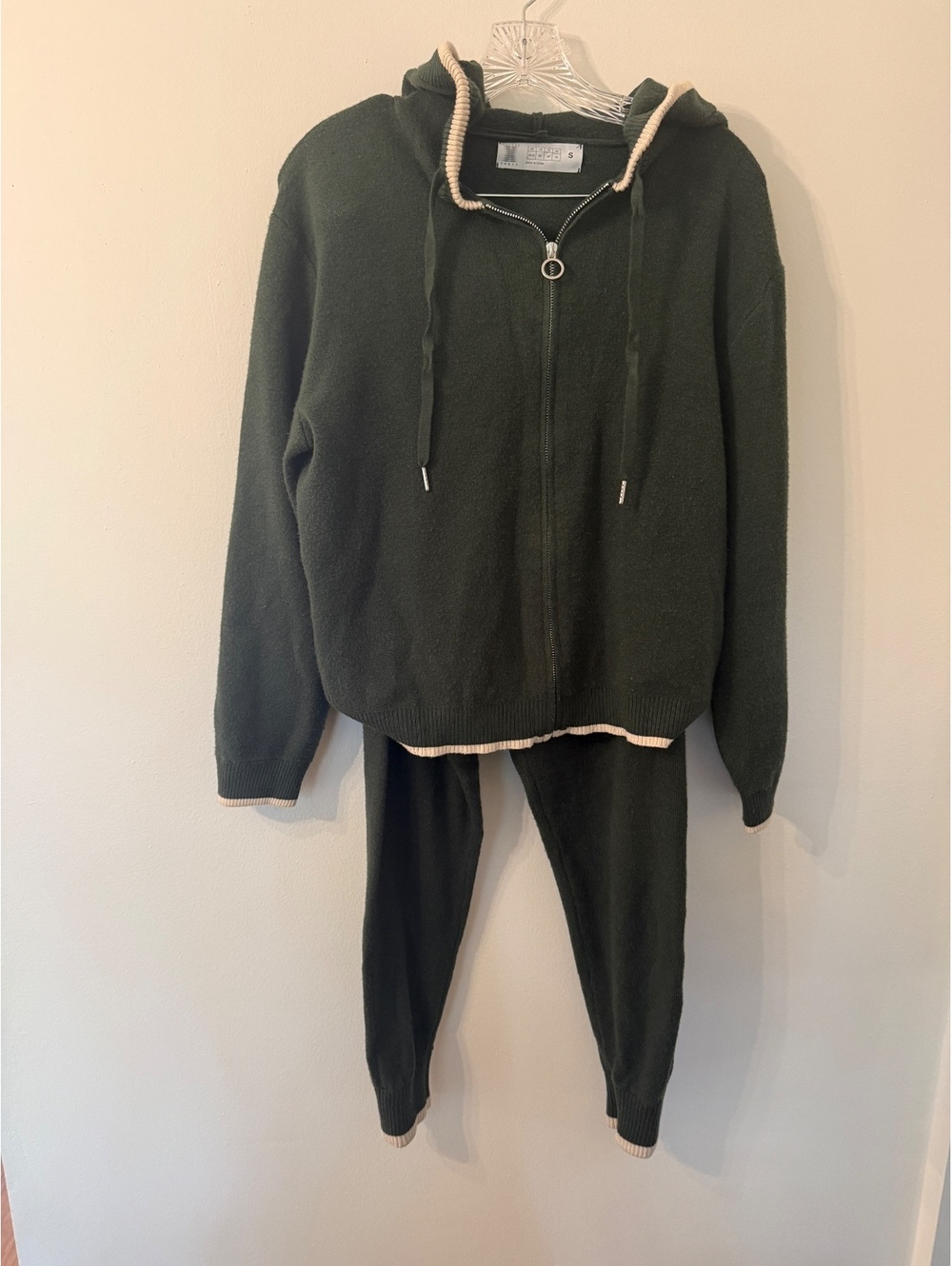 Savage X Fenty knit zip up hoodie and jogger set - S